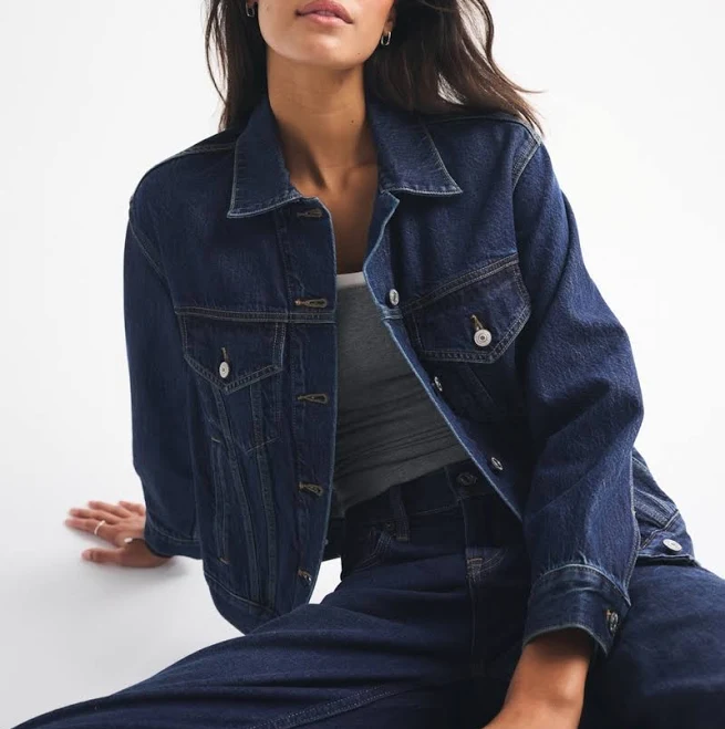 outerwear Abercrombie & Fitch Women's Easy Denim Trucker Jacket Abercrombie & Fitch $100