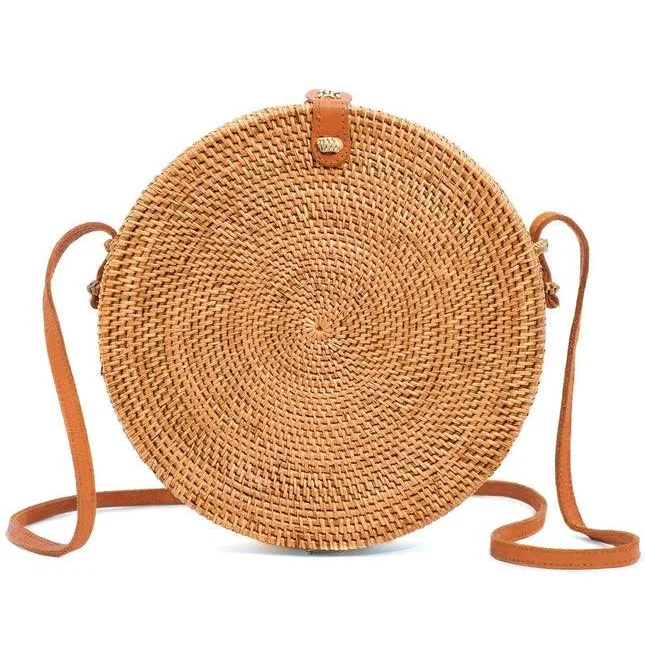 bag Amerii Round Straw Crossbody Bag amerii $49