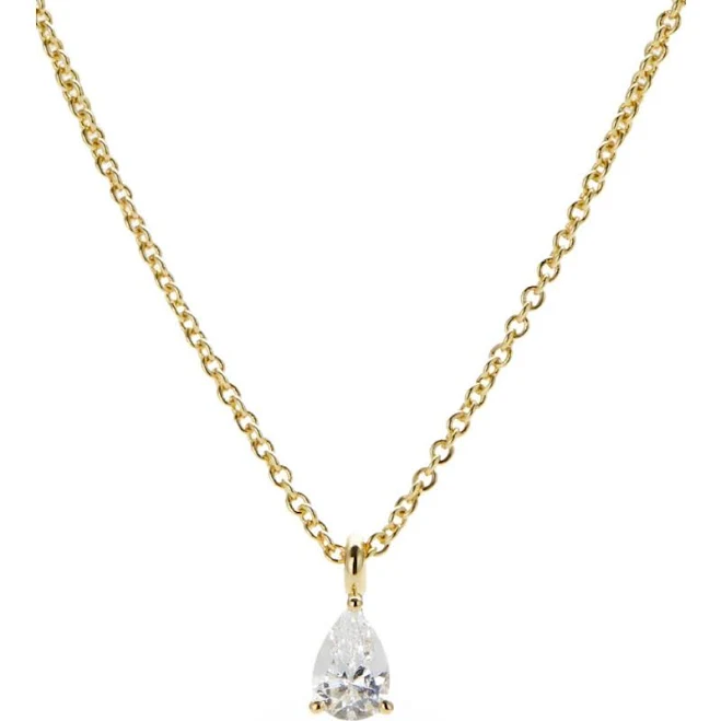 accessory Ana Luisa Elise Sparkling 14K Gold Plated Solitaire Pendant Necklace Nordstrom $55