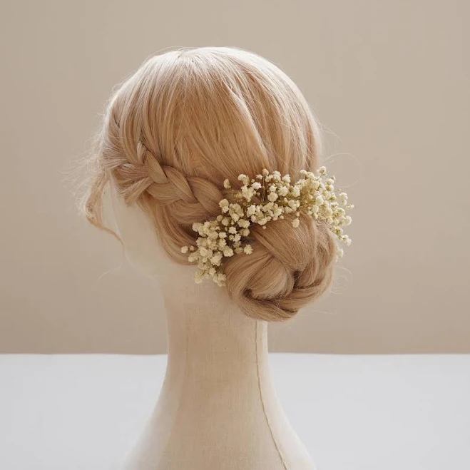 tool Baby Breath Dried Flowers Hair Accessory Etsy - SerenityStreetArt $8.09