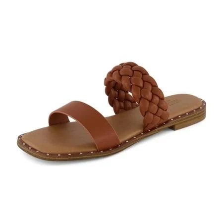 shoes Cushionaire Women's Varro Braided Slide Sandal +Memory Foam Walmart - Next Step Group Inc $19.99