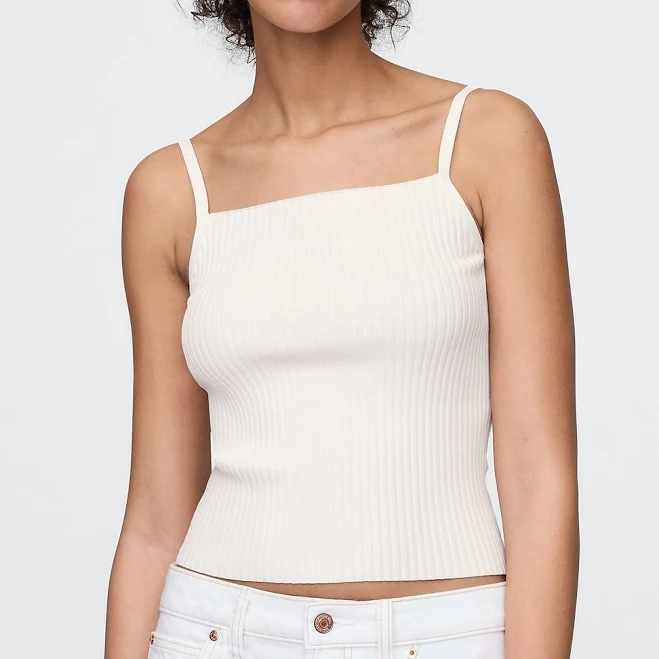 top Gap Women's Rib Sweater Crop Tank Top Gap $19.99