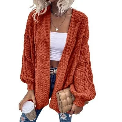 outerwear Imily Bela Women's Oversized Lantern Sleeve Cable Knit Cardigan Sweater Target $59.01