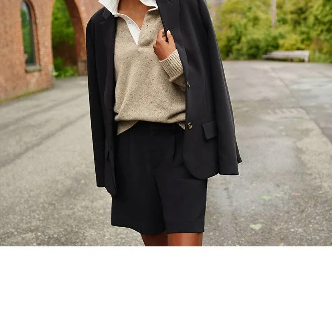 shorts Lands' End Women's High Rise Pleated Crepe Shorts Lands' End $34.97