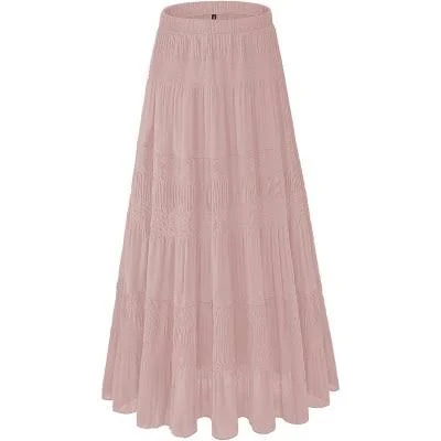skirt LEVEN Sixteen Women's Flowy Pleated Chiffon Maxi Skirt Target $73.99