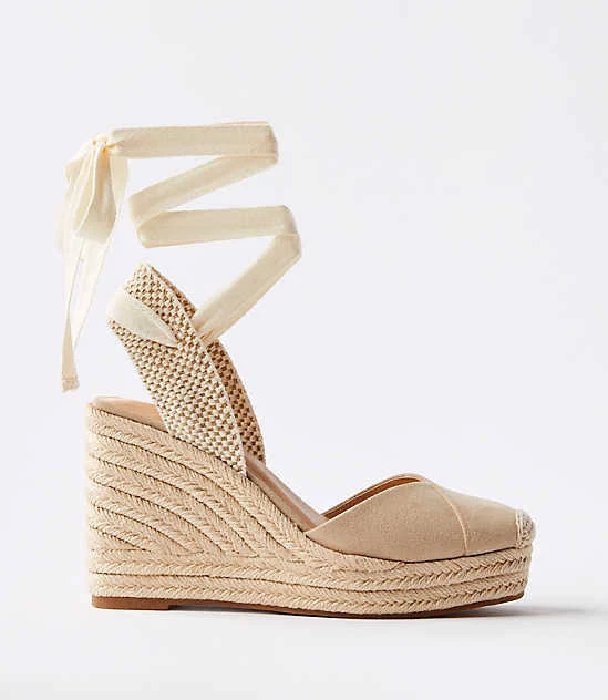 shoes Loft Women's Lace Up Espadrille Wedge LOFT $31.45