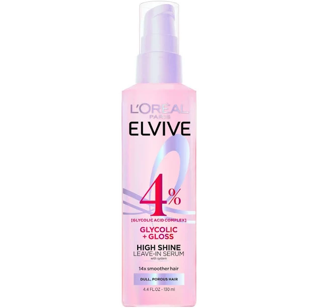 styling_cream L'Oreal Paris Elvive Glycolic + Gloss High Shine Leave-In Serum CVS Pharmacy $8.59