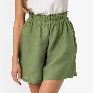 shorts MagicLinen High Waisted Linen Shorts MagicLinen $45.6