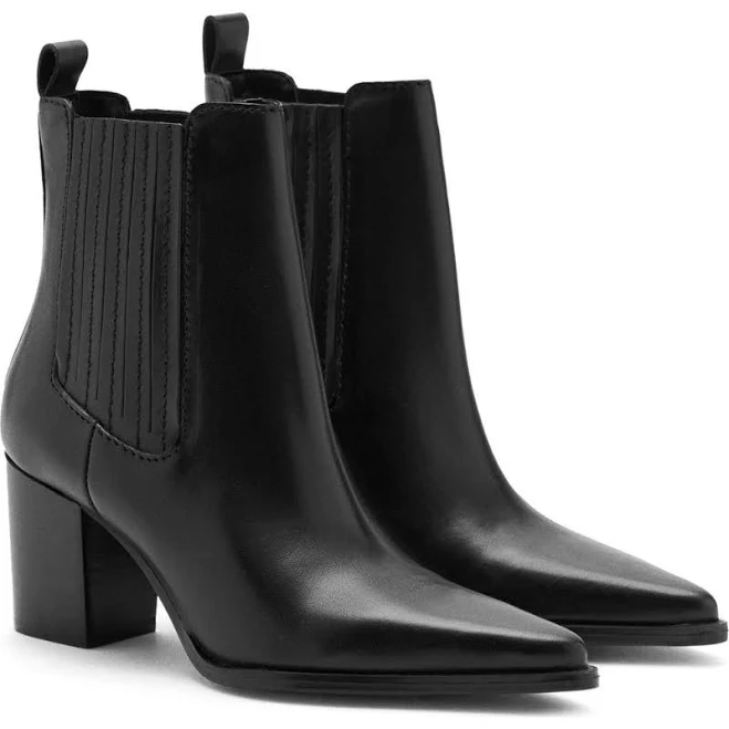 shoes MANGO Leather Pointed Ankle Boots Nordstrom $139.99