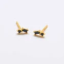 accessory Rose & Lee Co. Baguette Gold Studs Admiral Row $29