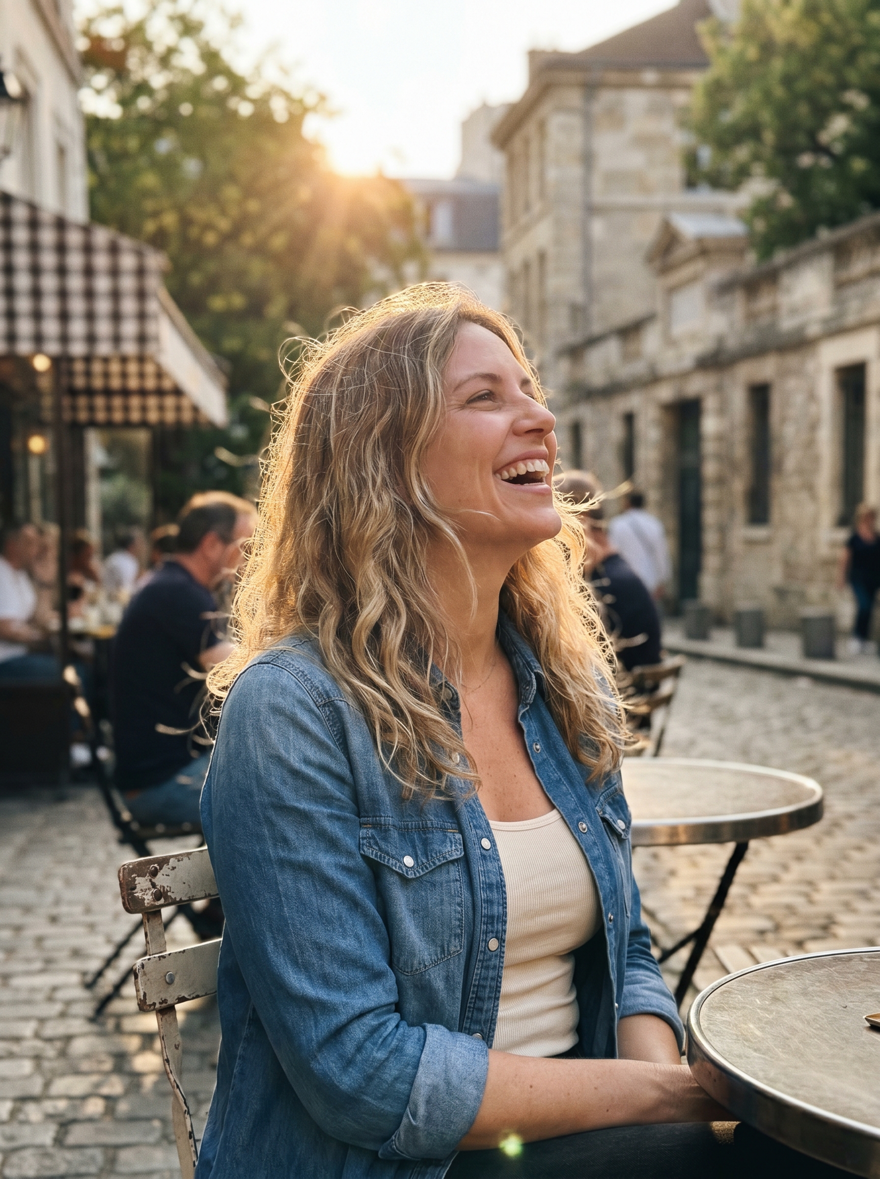 Beautiful blonde hair showcasing subtle highlights summer hair 2026 with a natural micro-weave, paired with a sophisticated, sun-kissed look using color-safe products.