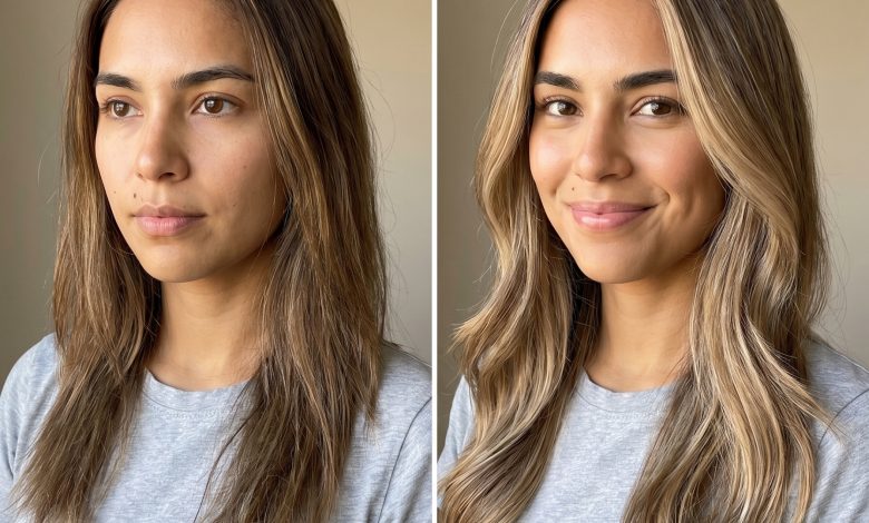 subtle highlights summer hair 2026 - Naked Balayage with Gloss Finish Highlights outfit idea