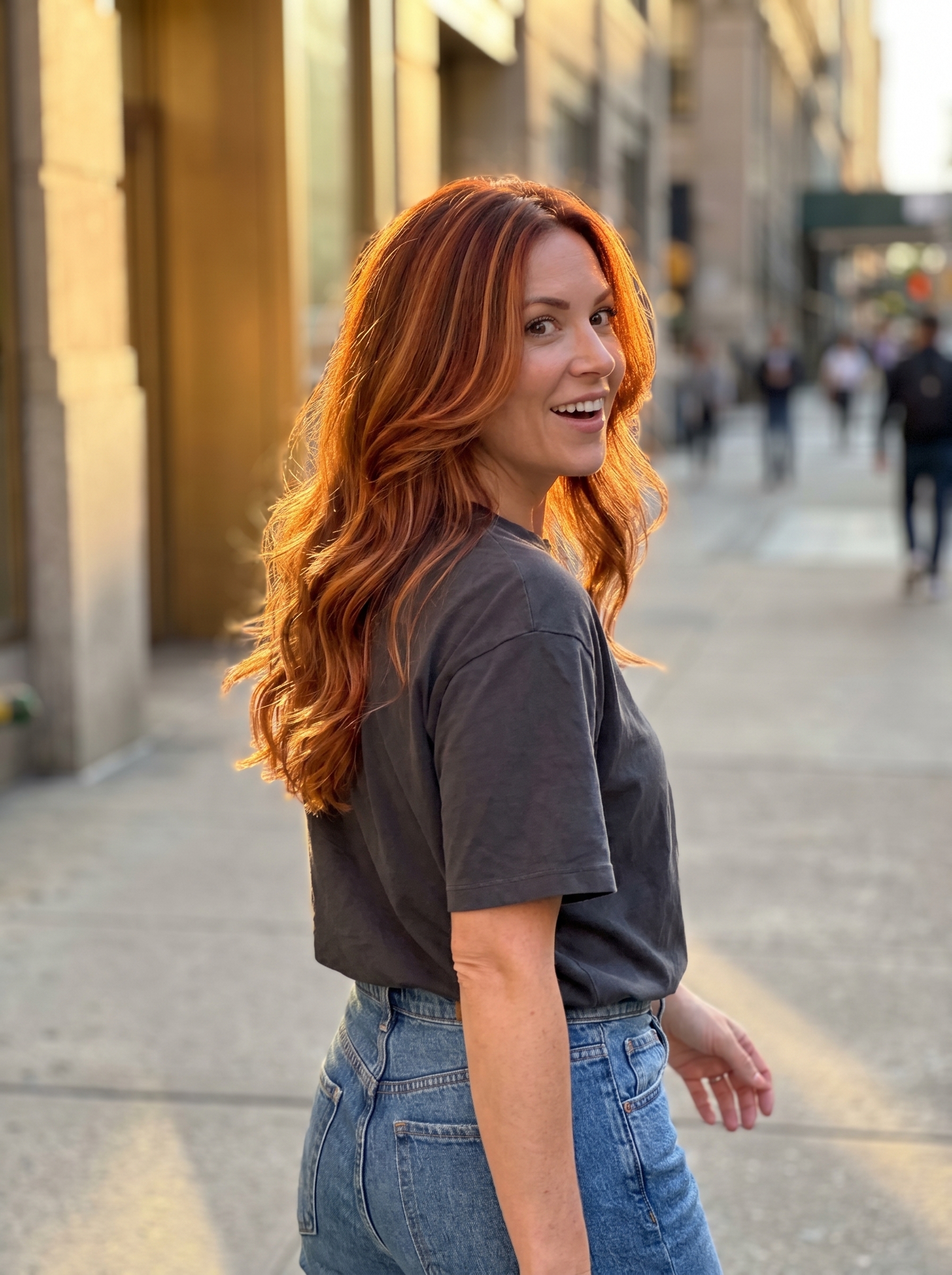 Golden Hour Auburn Babylights Balayage — summer babylights balayage 2026 inspiration