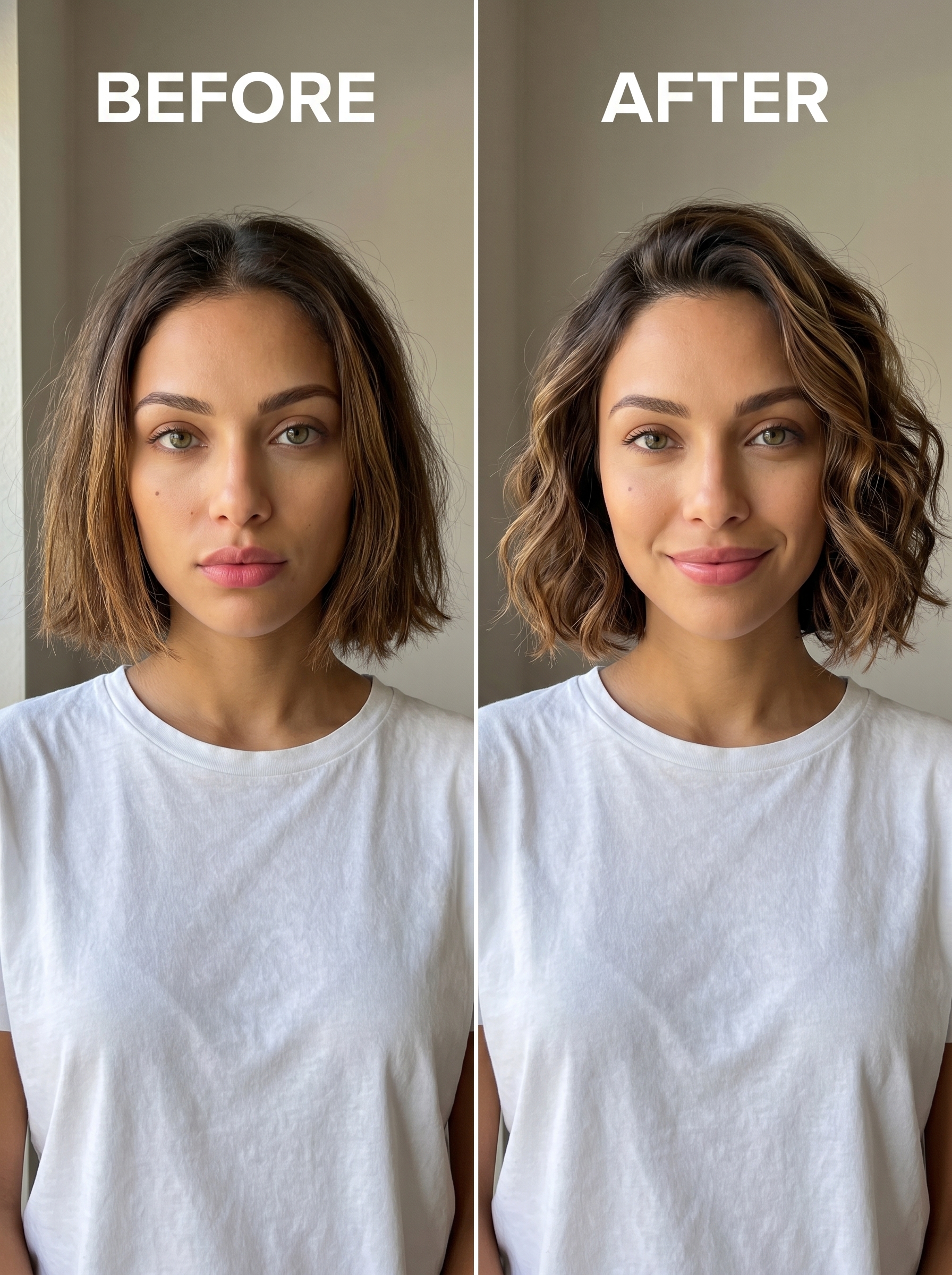 Coastal Bob: Chic Summer Hair for Brunettes 2026 An effortless 'Cold Brew Coastal Bob' hairstyle, perfect for summer hair for brunettes 2026. This chic look features rich espresso and cinnamon tones with amber highlights, styled with texturizing sea salt spray for beachy waves.