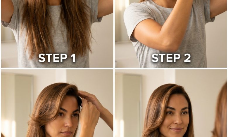 Glamorous High-Shine Retro Americana Flip, a sophisticated top summer hairstyle 2026 for date nights or special events.