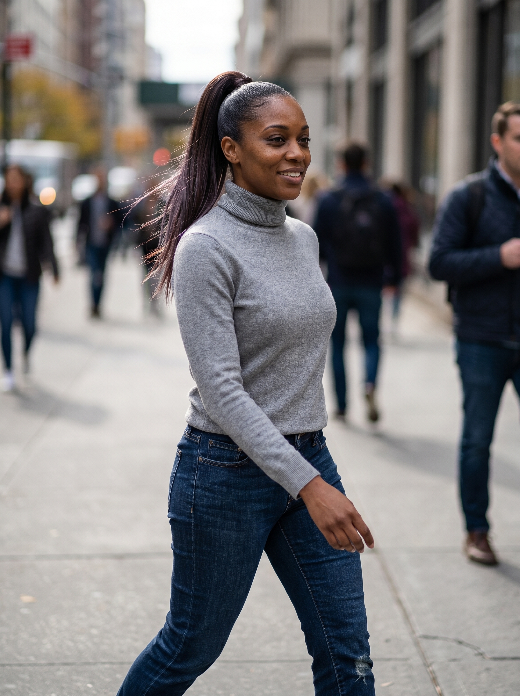 Sleek Midnight Espresso high ponytail for a bold and powerful look. This snatched style uses high-gloss serum, boar bristle brush, and strong hold hairspray, perfect for everyday, work, and date nights. One of the top summer hairstyles 2026.