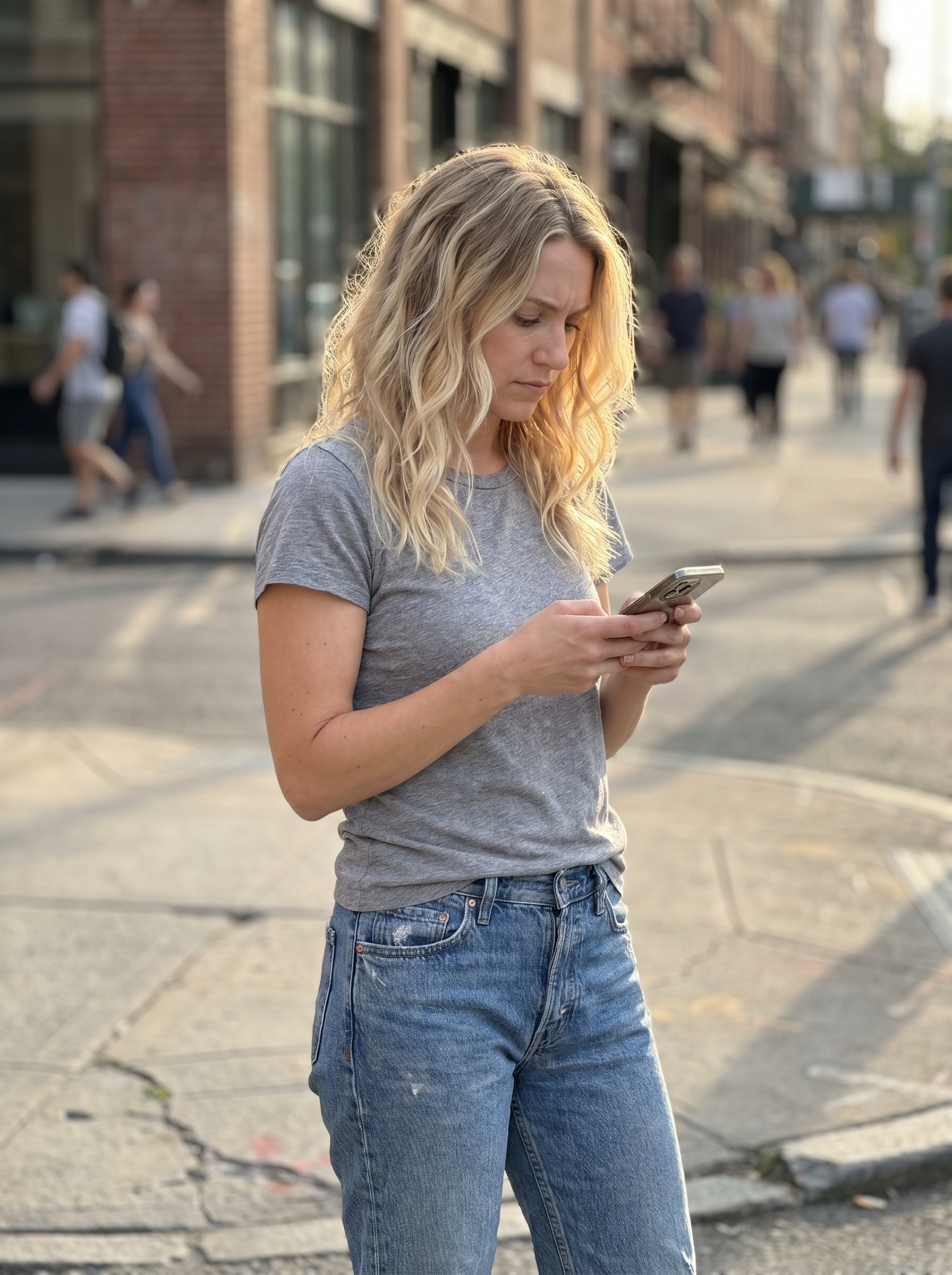 Luxurious Buttercream Melt Balayage, sun-kissed natural warm blonde hair with dark blonde, buttercream, and pale gold tones, suitable for everyday, work, or special events, repaired with K18.