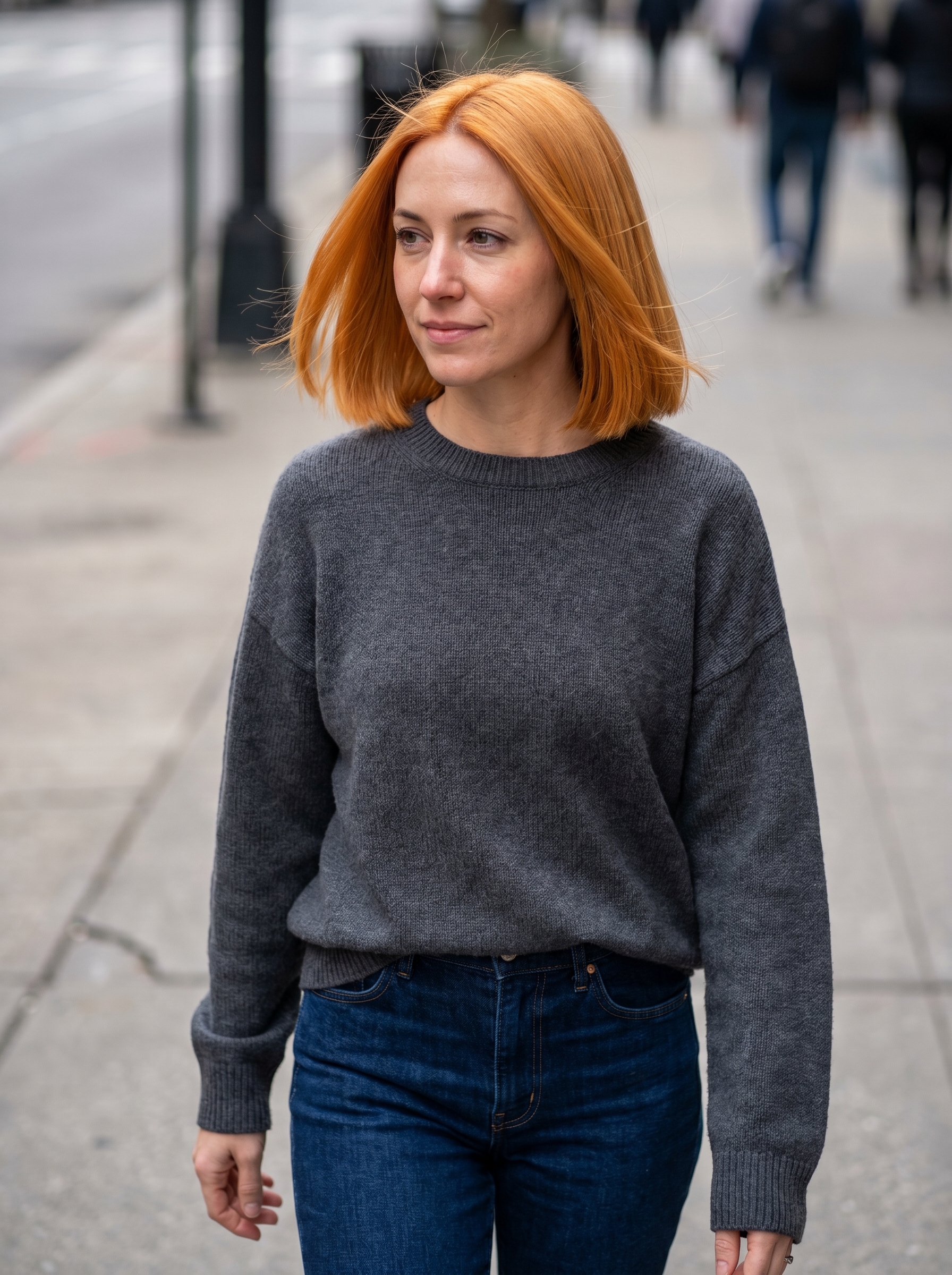 Chic 'Hydro-Bob' women haircuts summer 2026, featuring an apricot crush semi-permanent gloss and high-shine finish. Perfect for edgy everyday or date night looks.