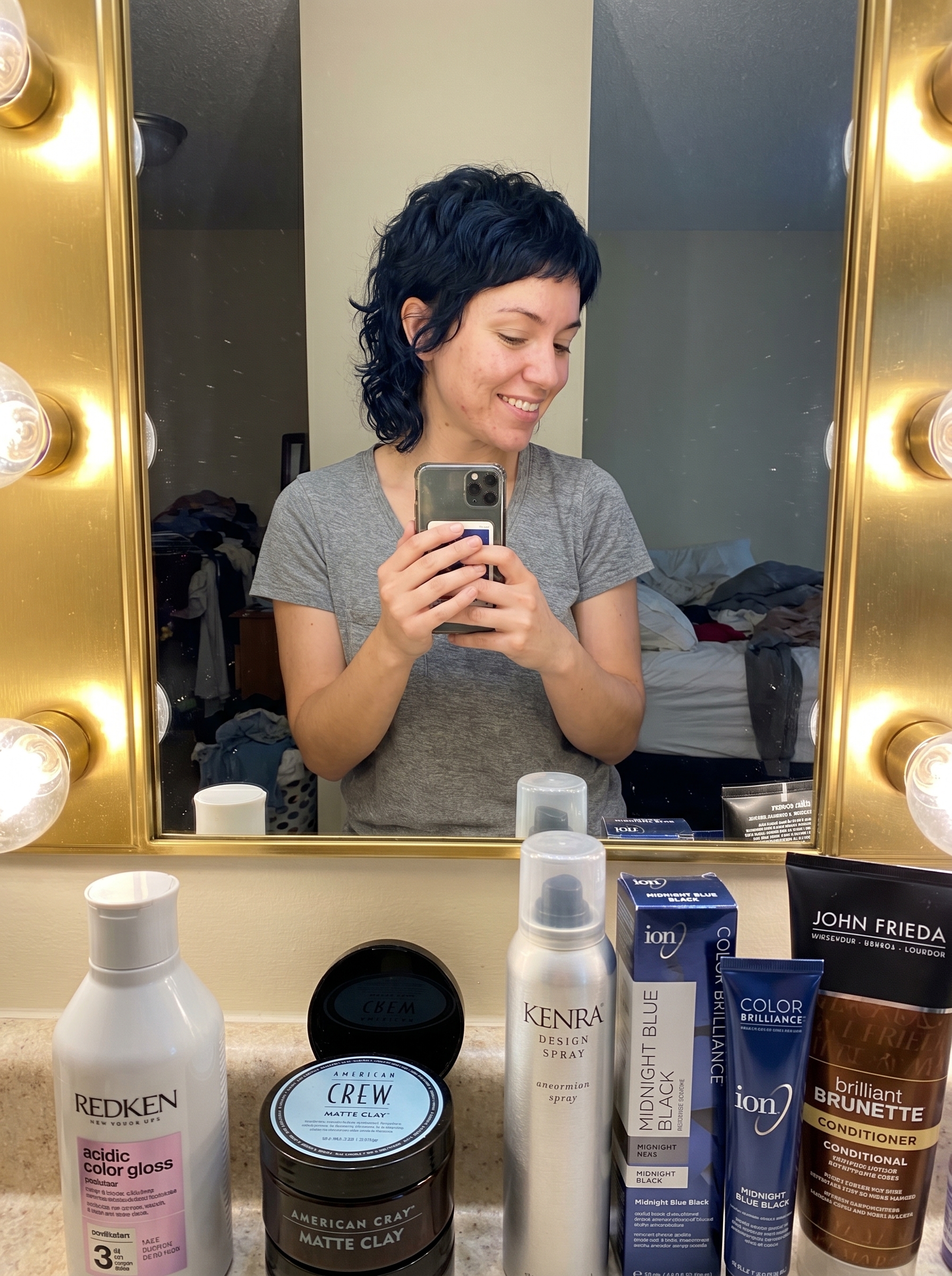 Rebellious 'Midnight Blue-Black Pixie-Mullet' for women haircuts summer 2026, an edgy and mysterious style. Great for concerts or a night out.