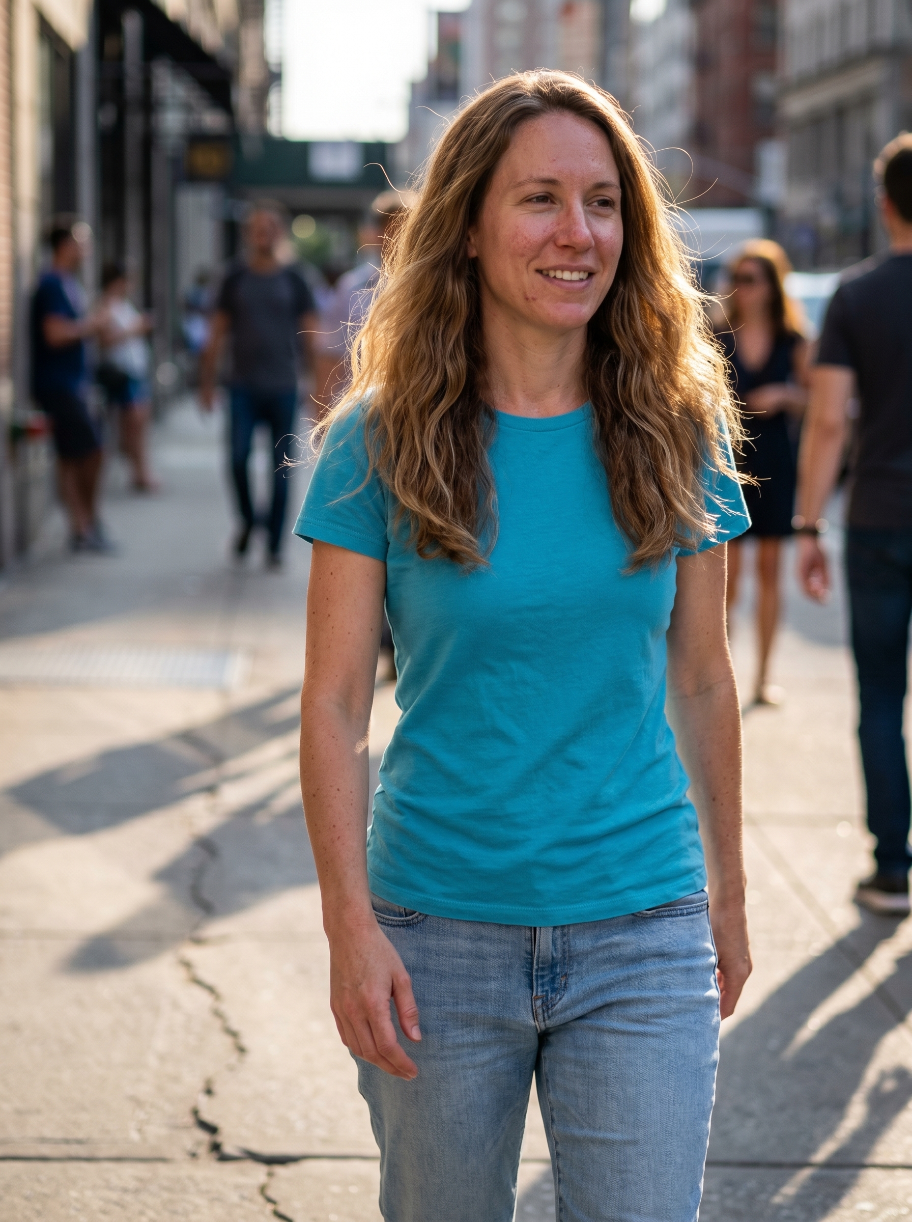 Relaxed 'U' Cut with natural, air-dried texture for women haircuts summer 2026, featuring effortless waves. Great for casual everyday beach looks.