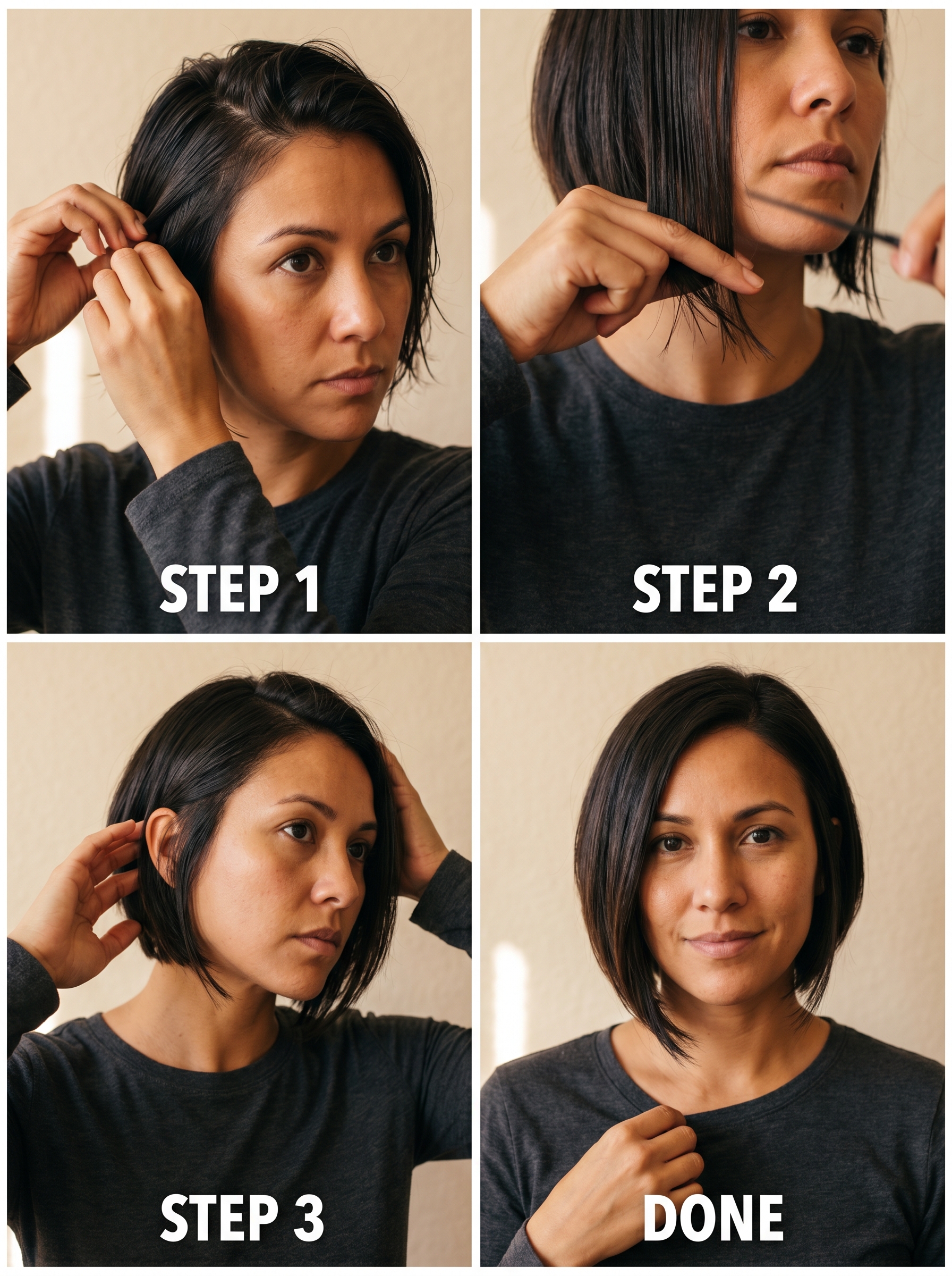 Asymmetrical Ink Bob (Matte Finish) — edgy dark hair summer 2026 Asymmetrical Ink Bob (Matte Finish) — edgy dark hair summer 2026 inspiration