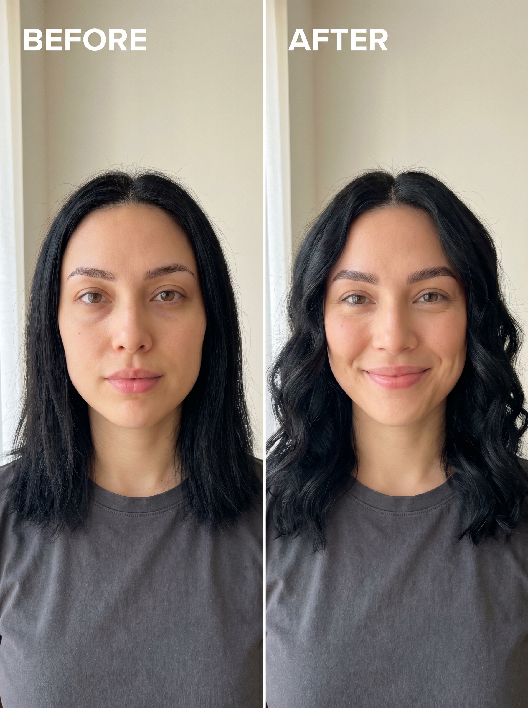 Ethereal Goth Tendrils: Edgy Dark Hair Summer 2026 Romantic Ethereal Goth Tendrils, a soft yet edgy dark hair summer 2026 style in deep black and blue-black. Achieves a mysterious look with lightweight anti-frizz serum and a curling wand for evening events.