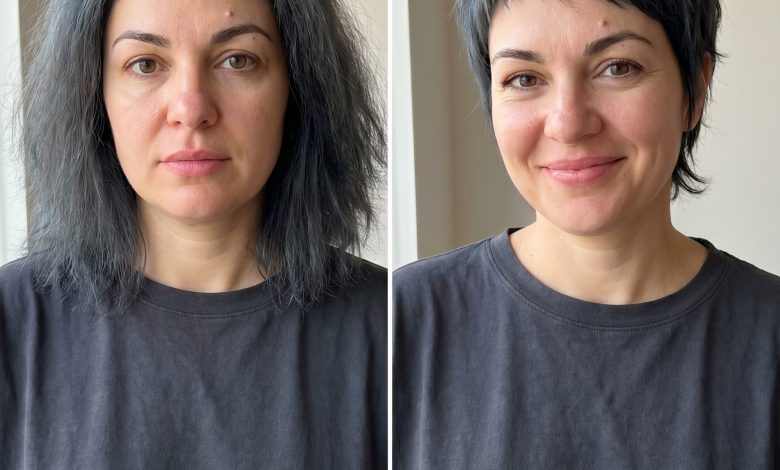 An edgy dark hair summer 2026 look: a gothic pixie-mullet in matte charcoal. Rebellious and androgynous, styled with matte clay, anti-frizz serum, and a blue-steel balayage kit.