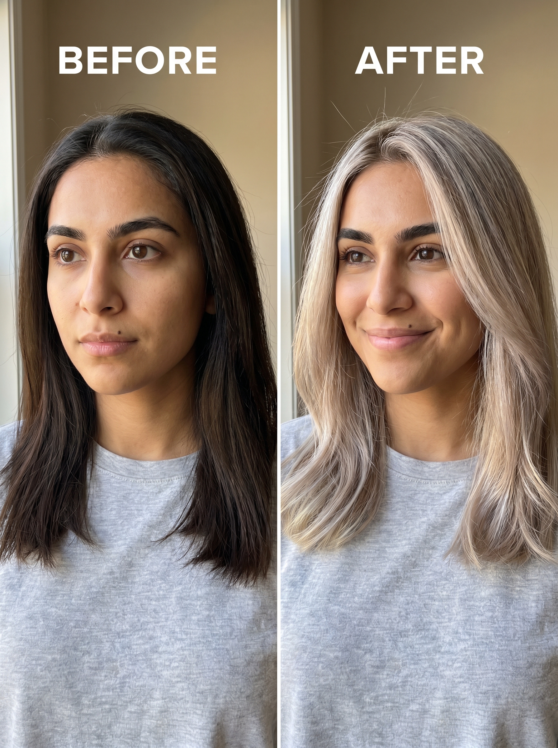 A clean Ash Pearl Wispy Scandi-Bob, a bright soft summer palette hair 2026, featuring platinum sand, iridescent silver, and pale ash for a modern, ethereal look suitable for everyday.