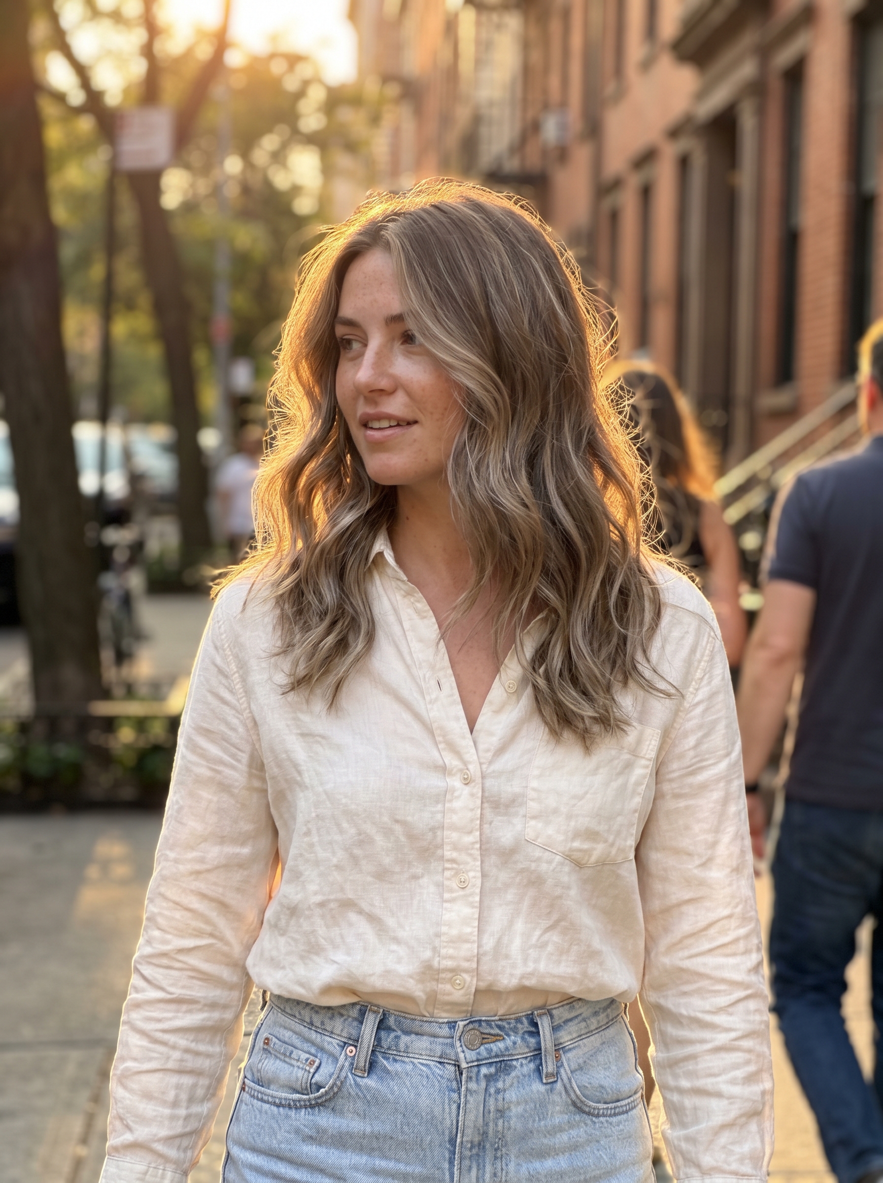 Natural Soft Summer 'Mushroom Bronde' Melt hair, a subtle soft summer palette hair 2026, blending mushroom brown, cool beige, and ash blonde for a sophisticated everyday look.