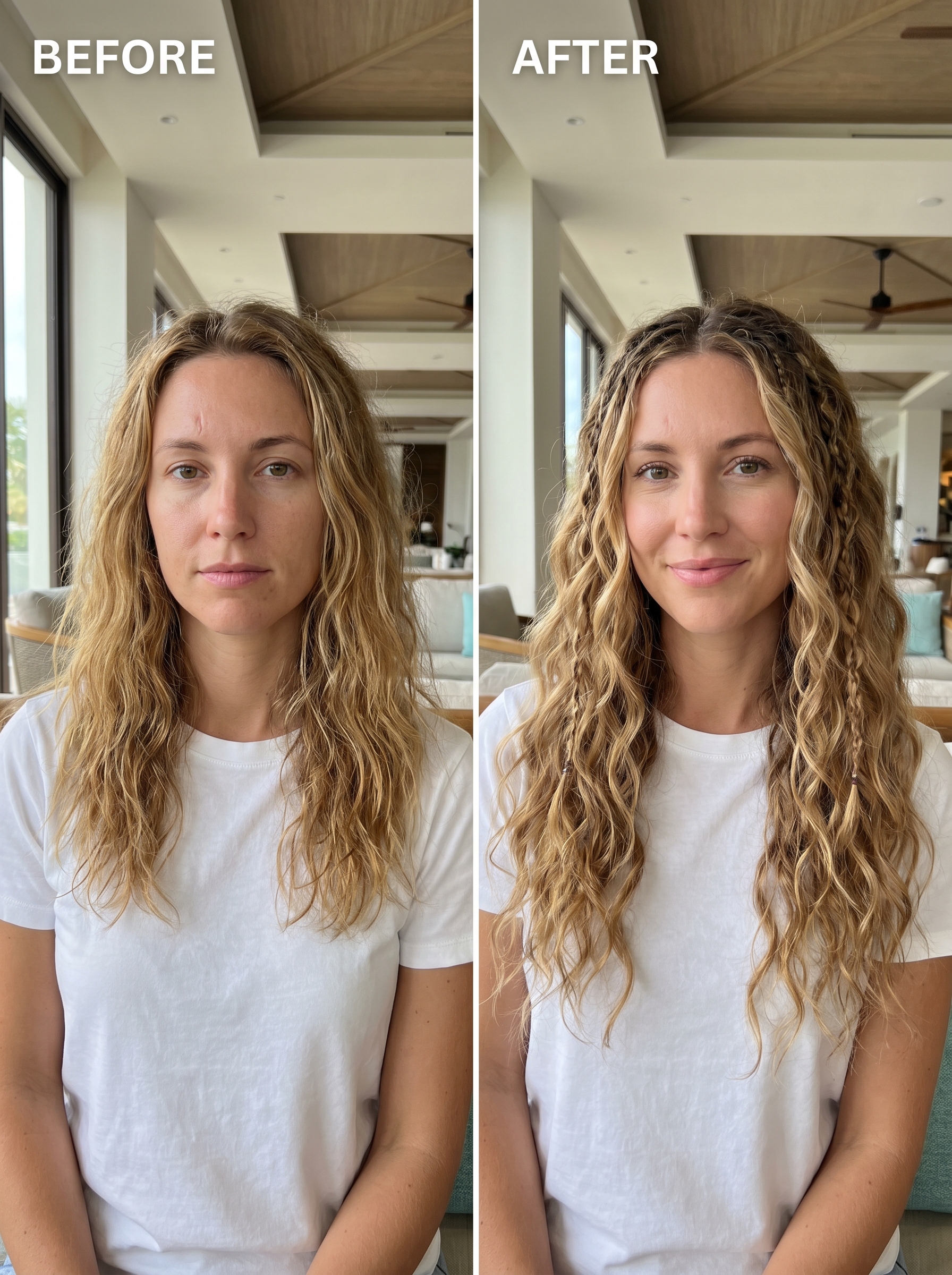 Mermaid Core Braided Waves 2026 Luxurious Mermaid Core Braided Waves in a Boho-Lux style, featuring copper sand & solar-flared balayage, ideal for resort or special events. Perfect for summer beachy waves hair 2026.