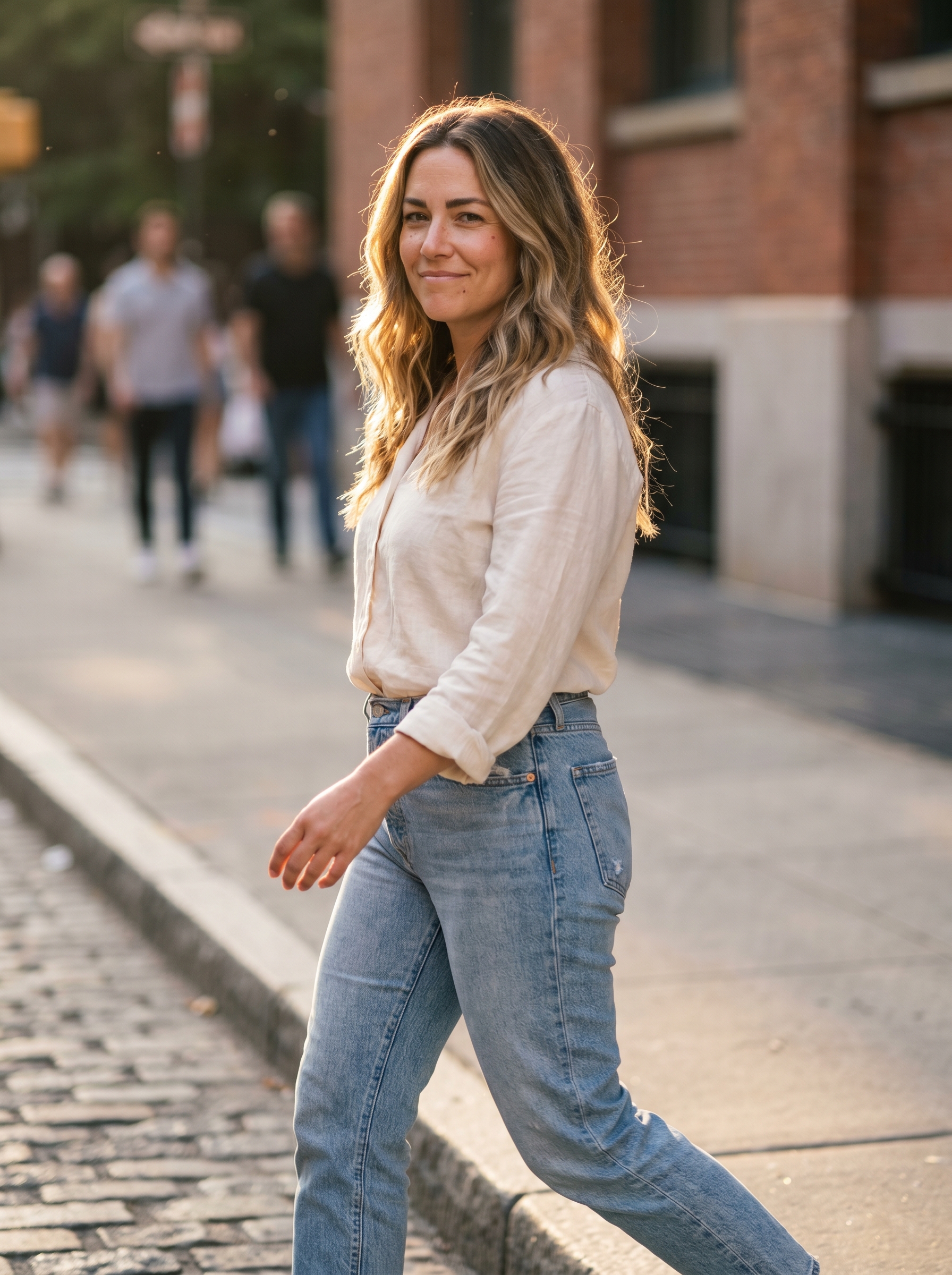 Radiant Malibu Balayage with effortless textured waves, a perfect beachy summer hair idea for women in 2026. This sun-kissed style is ideal for everyday or vacation, showcasing professional blonde balayage and volume.