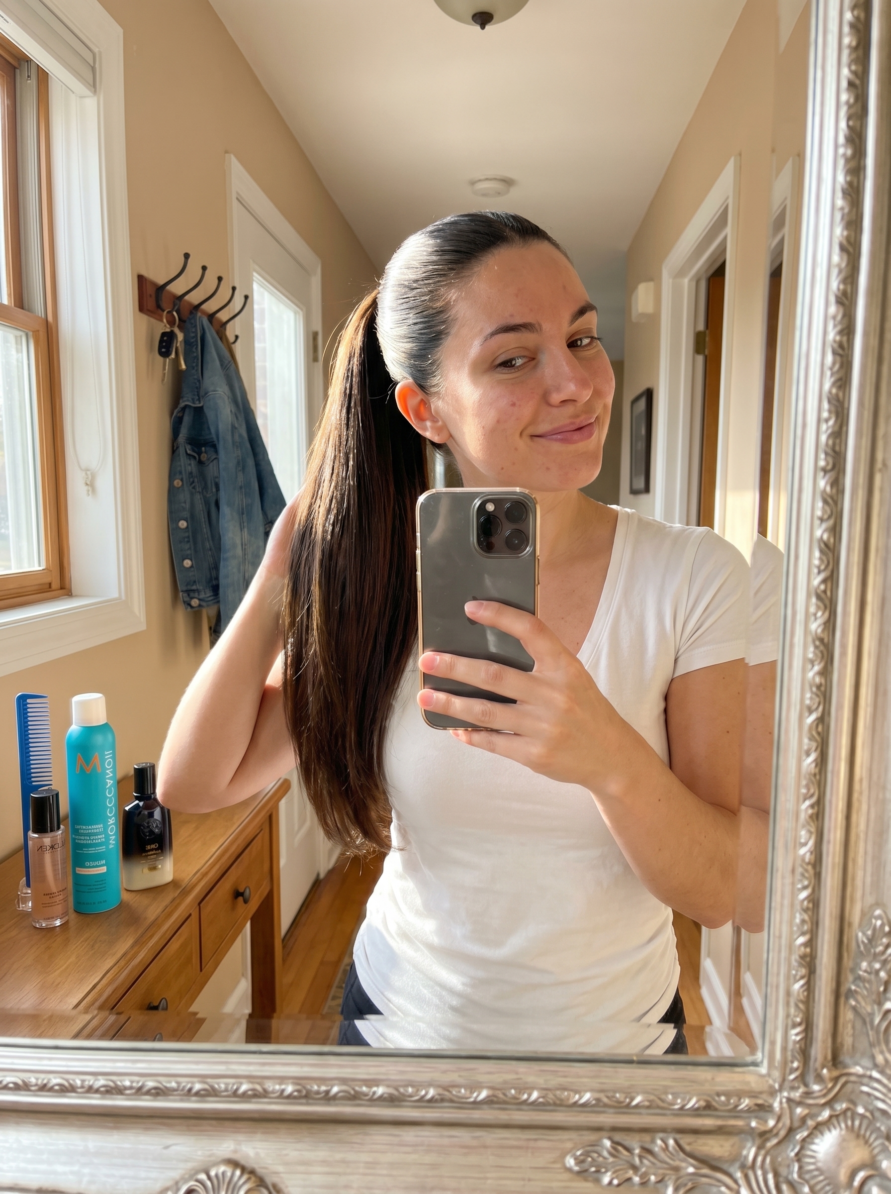 Sleek and polished Hydro-Silk Snatched Pony, one of the best summer hairstyles long hair ideas 2026 for any occasion.