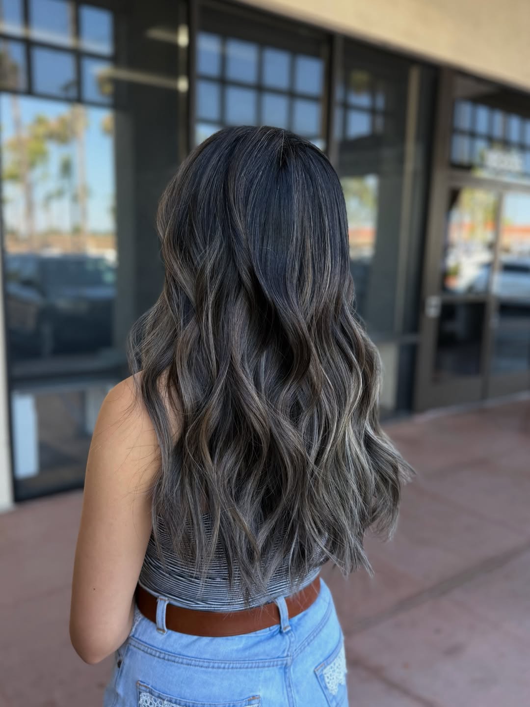 Ash Brown Balayage Seamless Waves