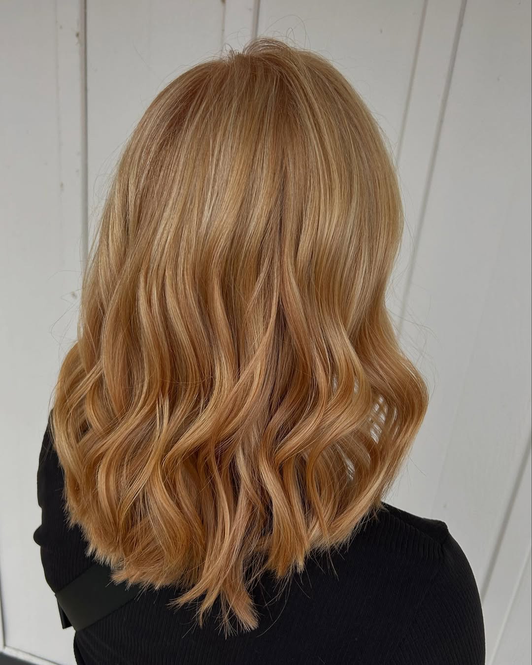 Beach Blonde Medium Length Hair Waves