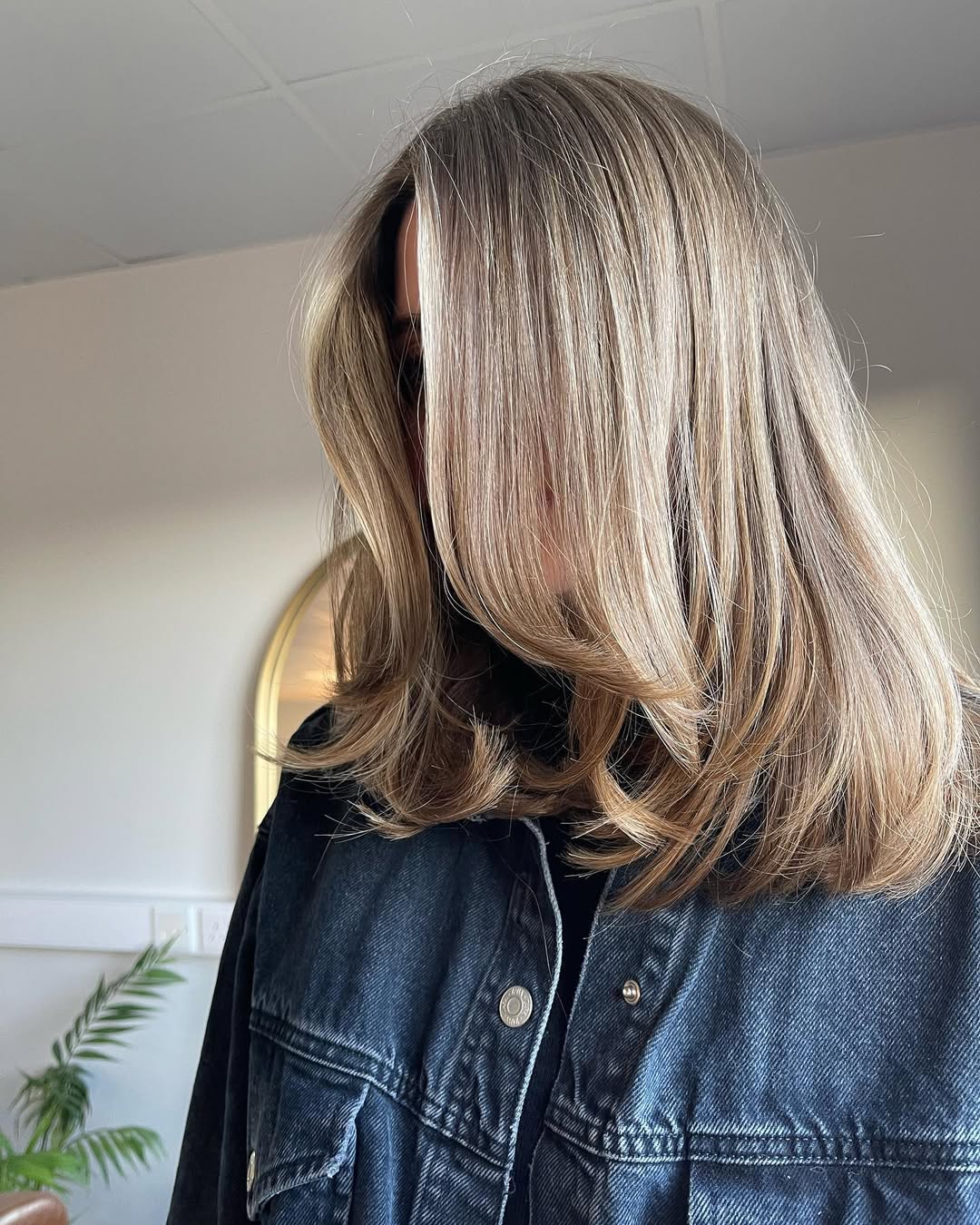 Blended Balayage With Polished Shoulder Length Layers