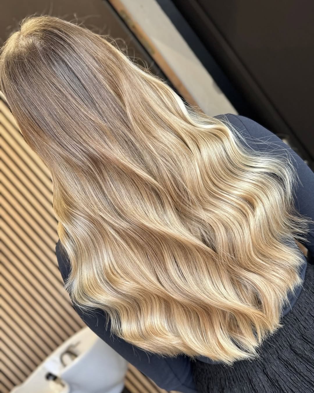 Blended Caramel Blonde Long Wavy Hair