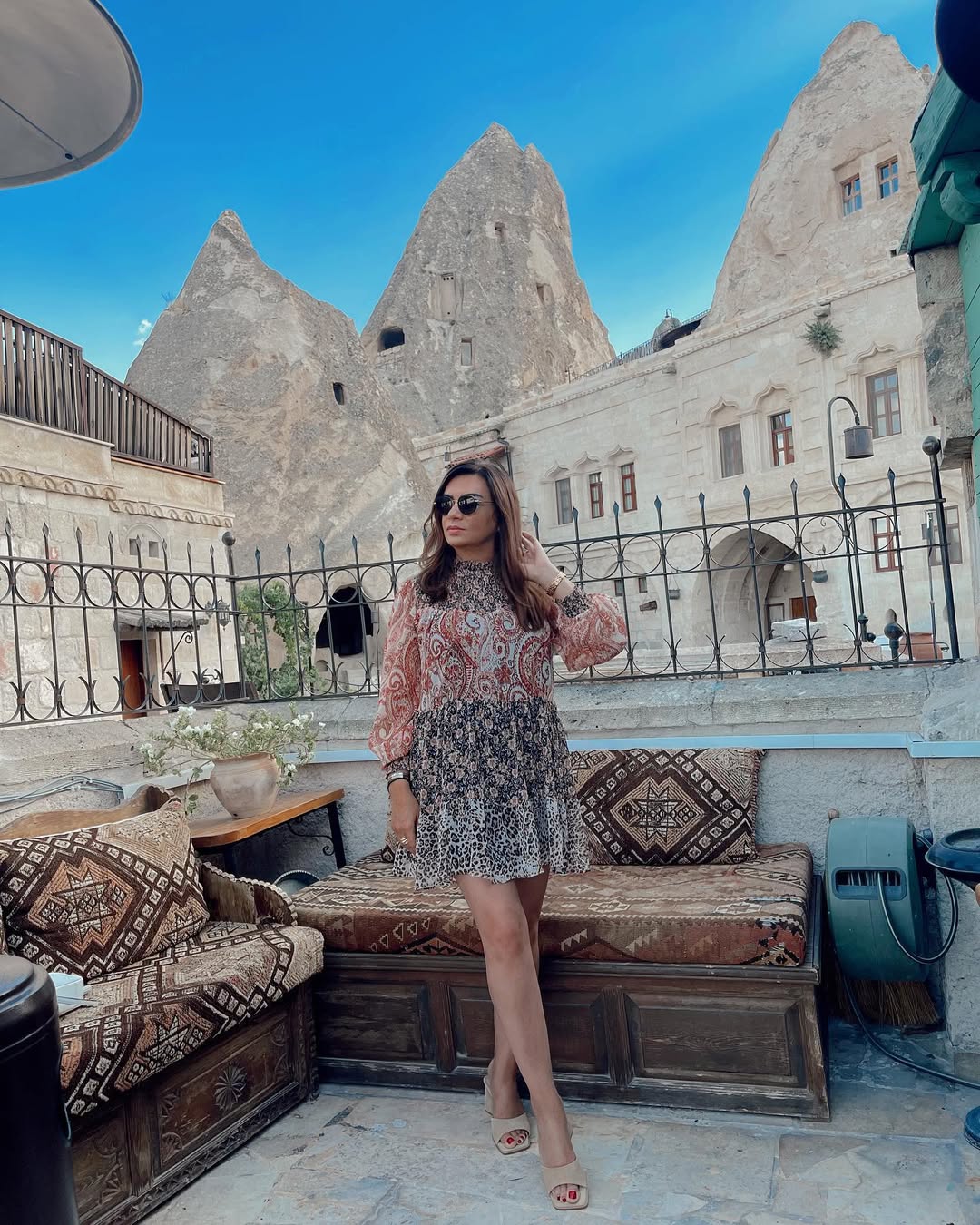 Boho Paisley And Leopard Mini Dress Outfit