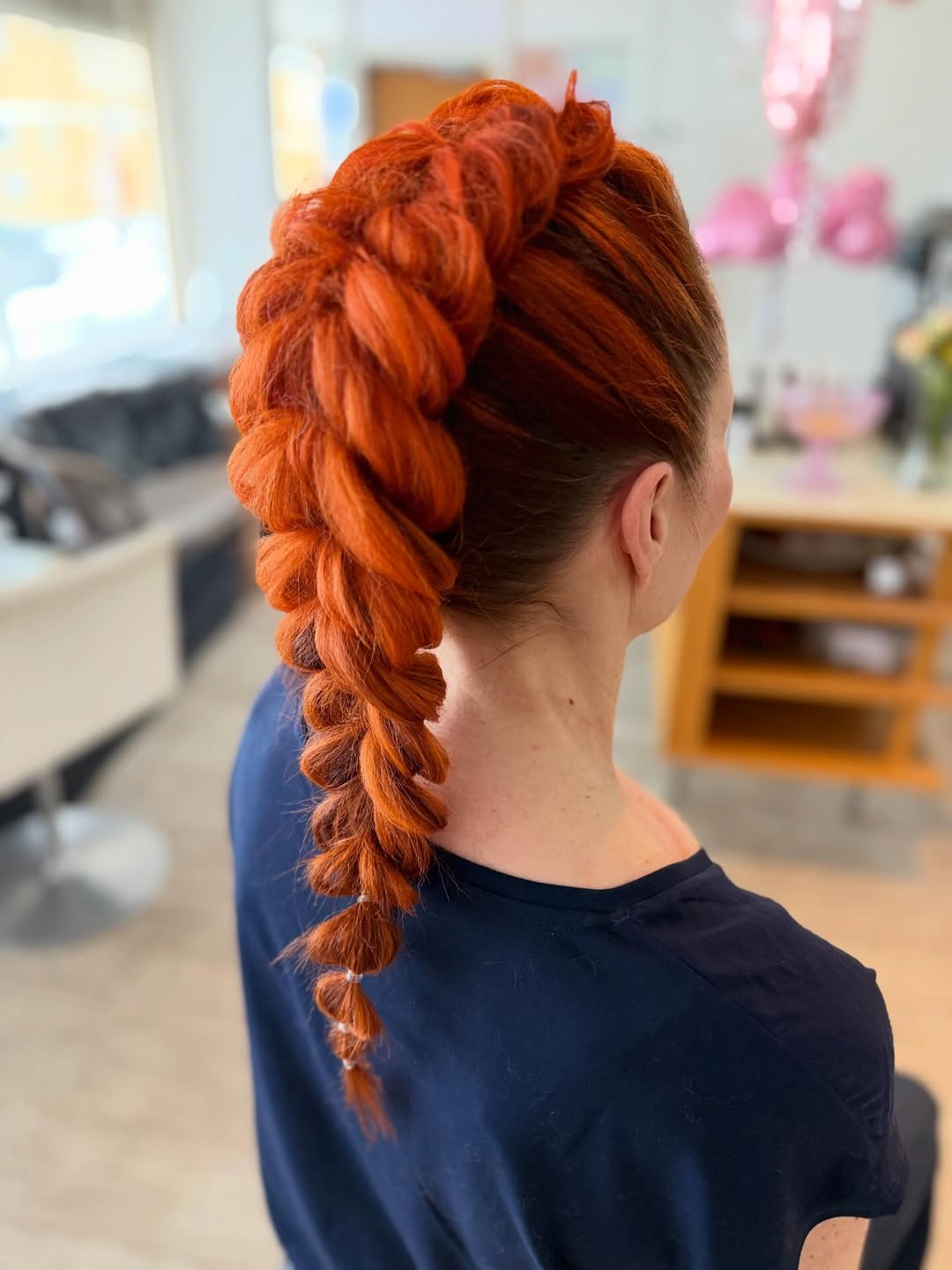 Bold Voluminous Bubble Braid Updo