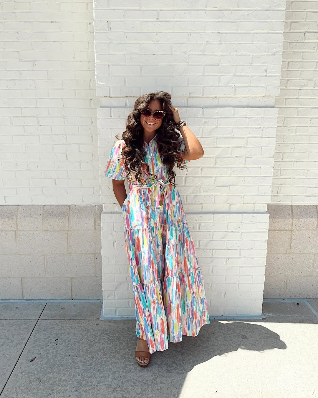 Bouncy Brunette Curls With Volume And Shine
