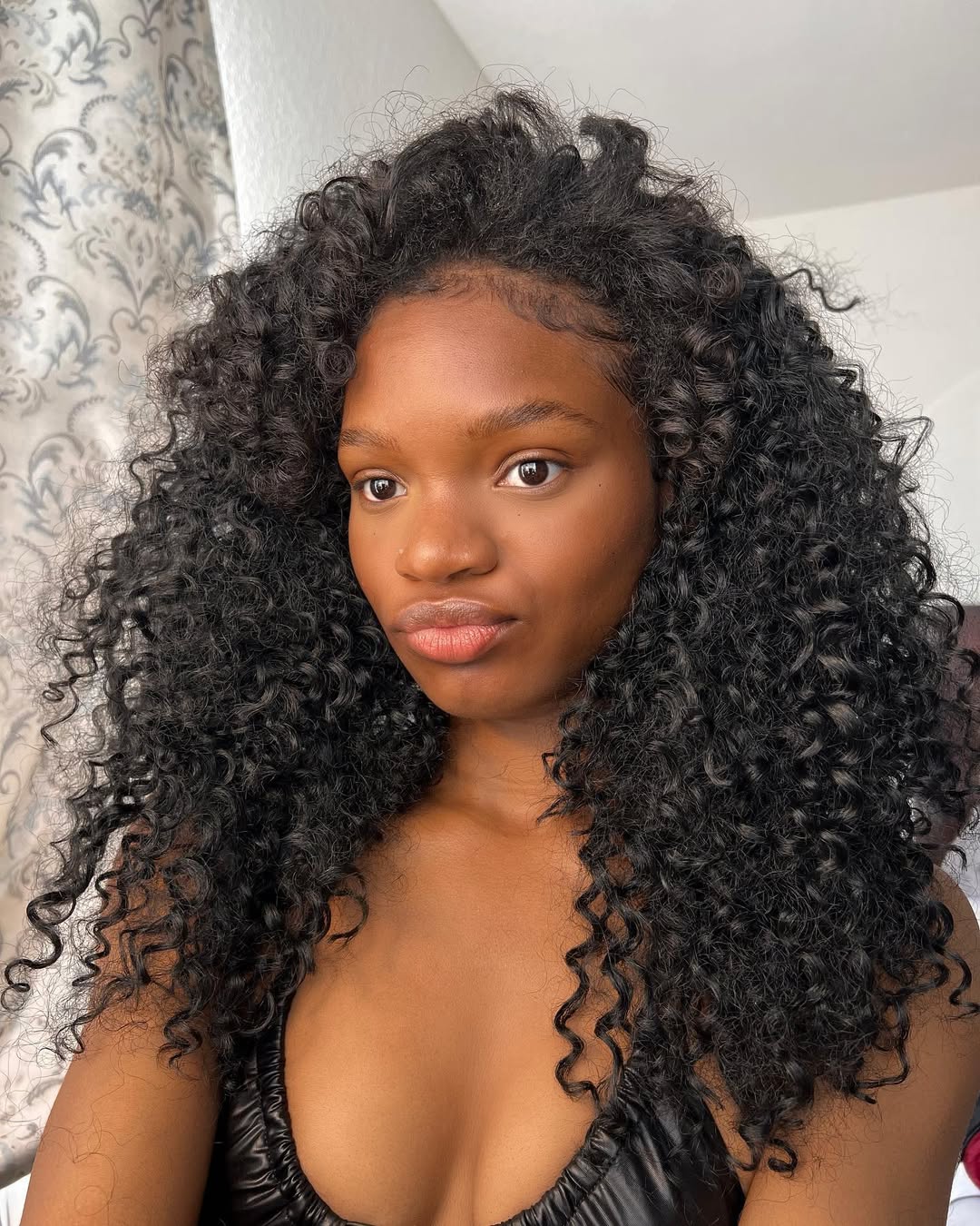 Bouncy Coily Black Summer Curls