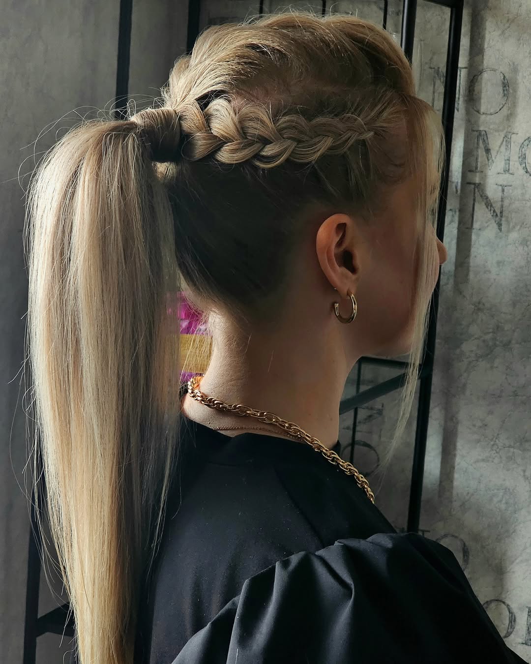 Braided Crown High Ponytail For Effortless Chic