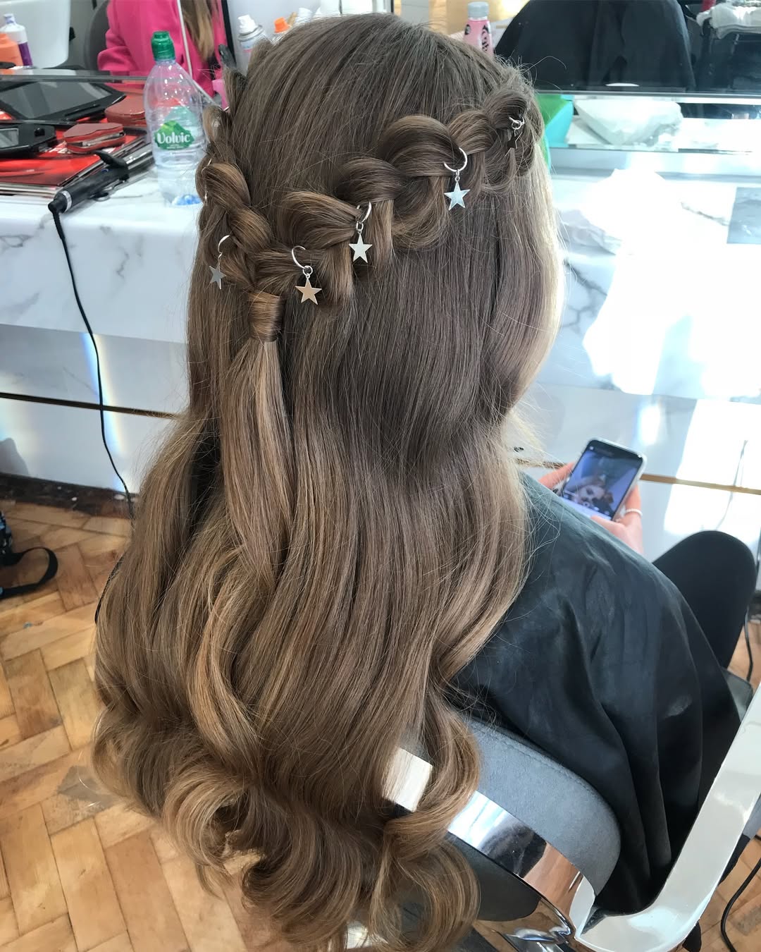 Braided Crown With Star Charms