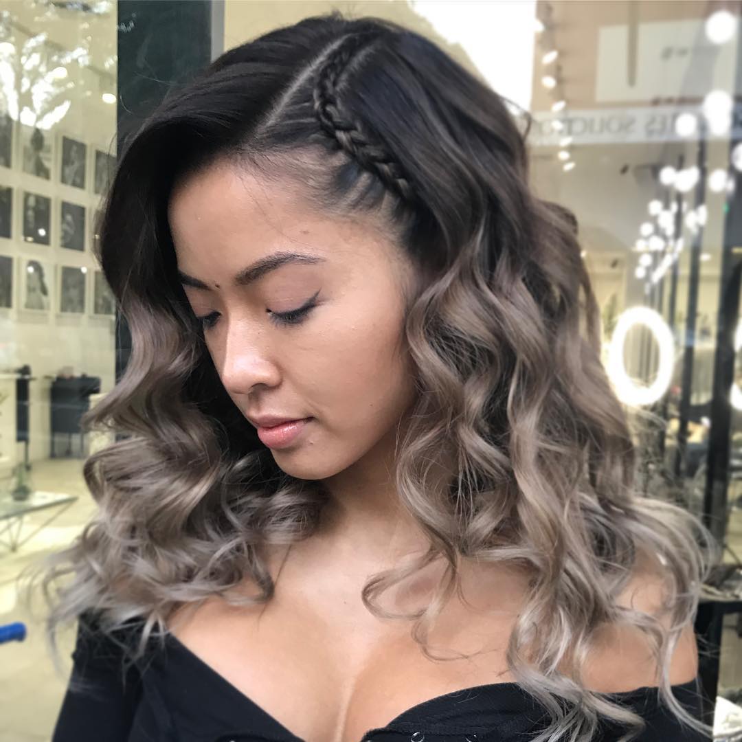 Braided Front Waves With Ashy Ombre