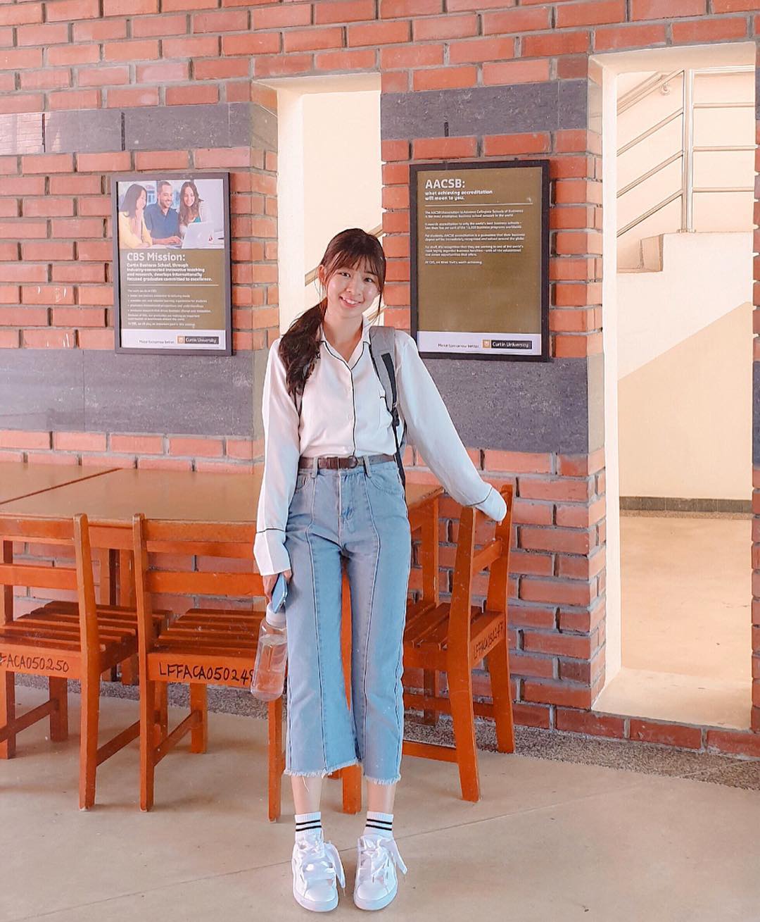 Casual Cool Cropped Denim Back to School Look