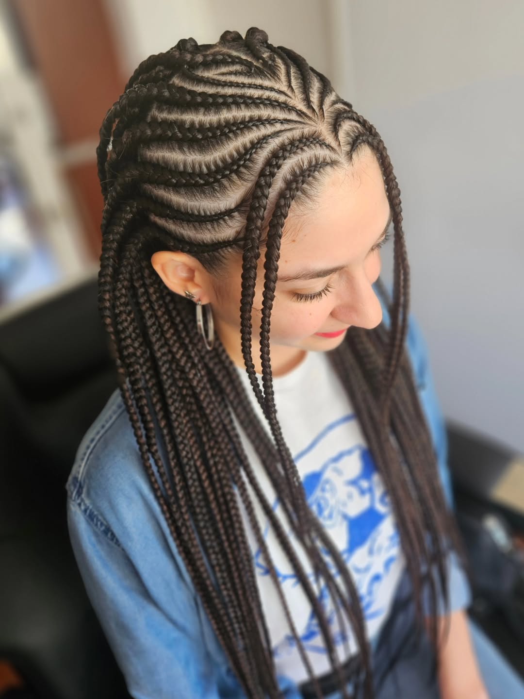 Classic Fulani Braids With Face Framing Strands
