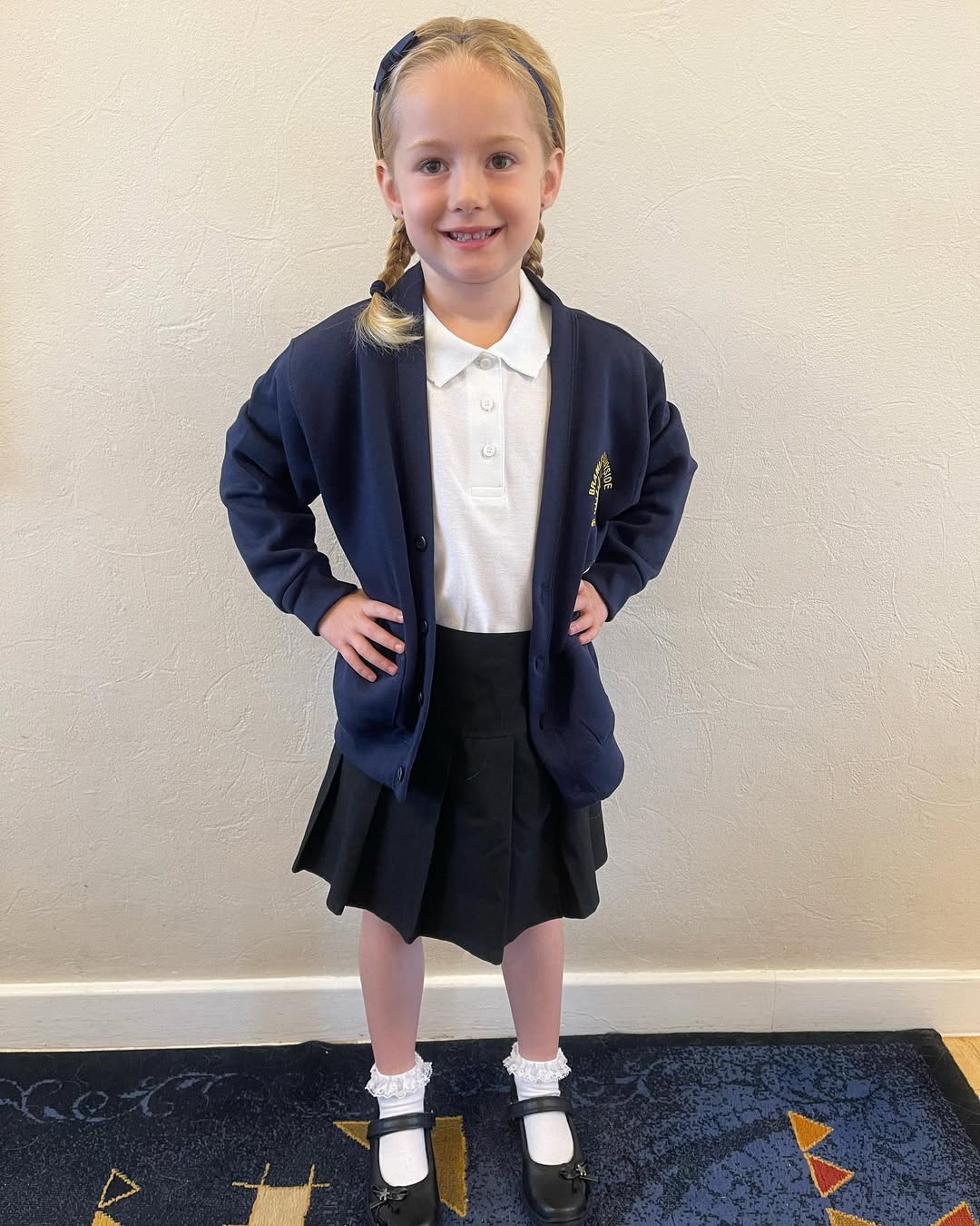 Classic Navy and Black School Uniform Look