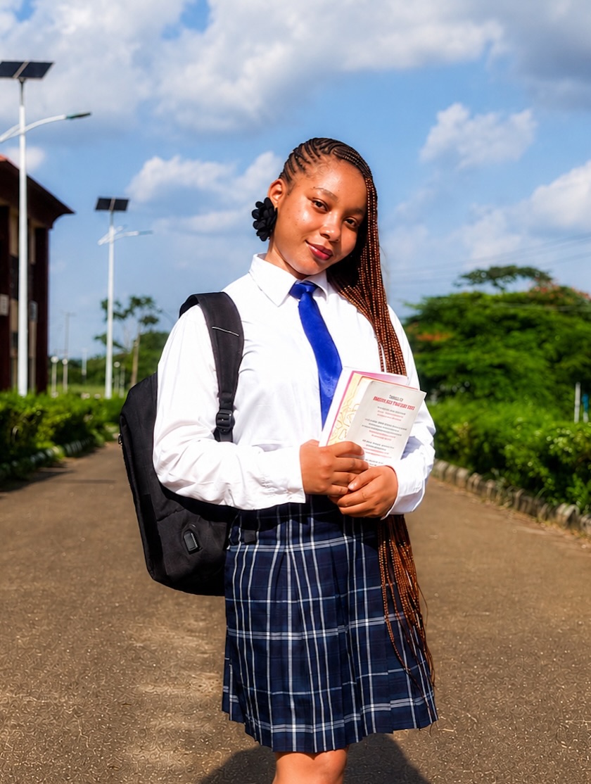 Classic Plaid Skirt School Uniform Look