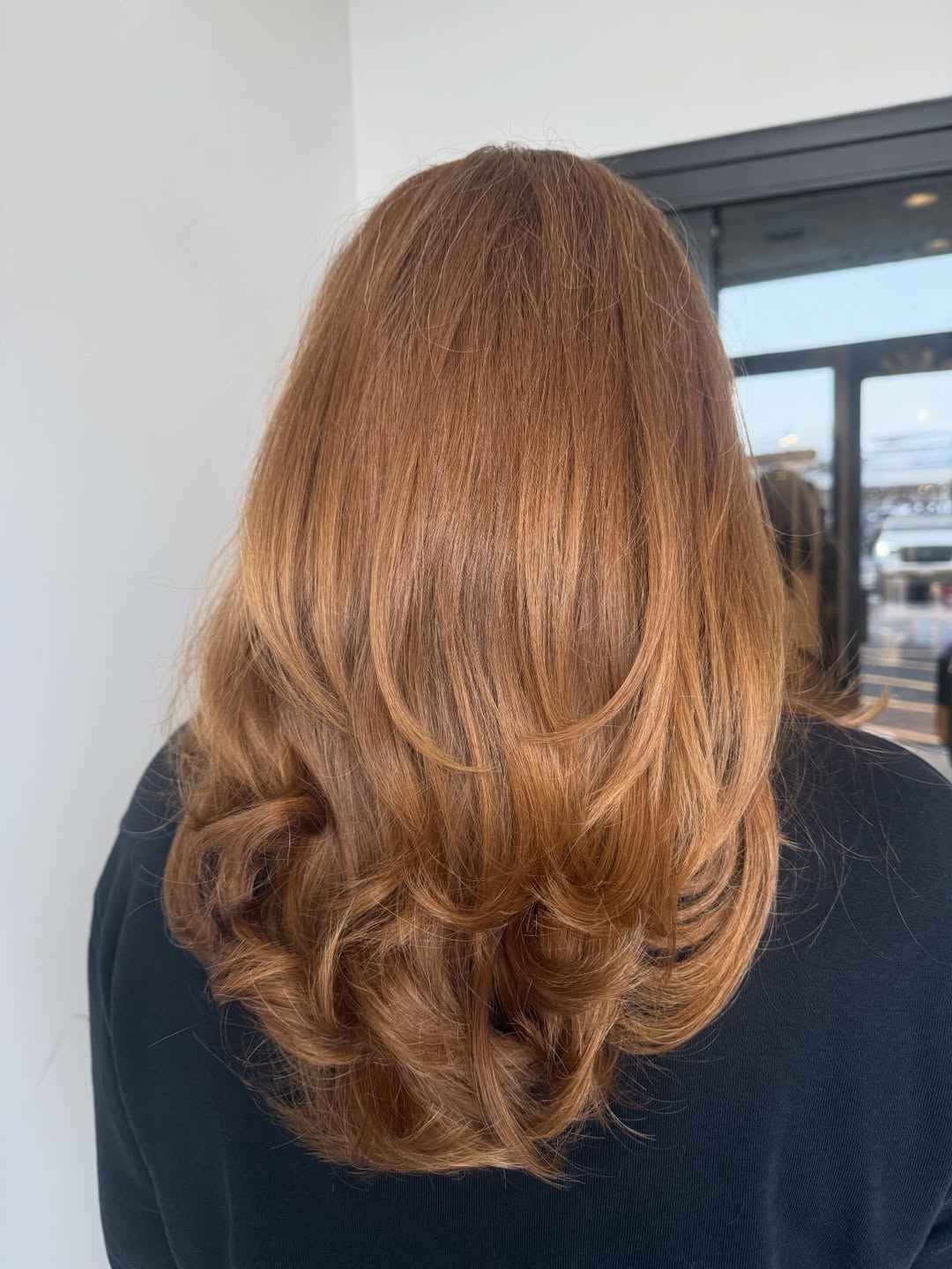 Copper Highlights With Face-Framing Layers