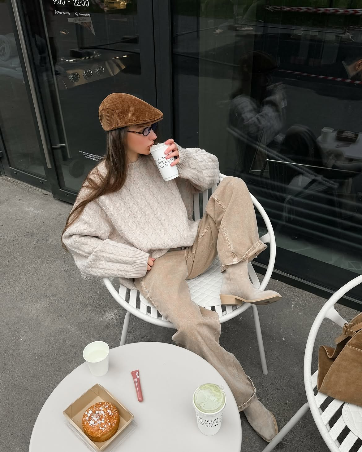 Cozy Cable Knit And Wide Leg Trousers Weekend Vibe