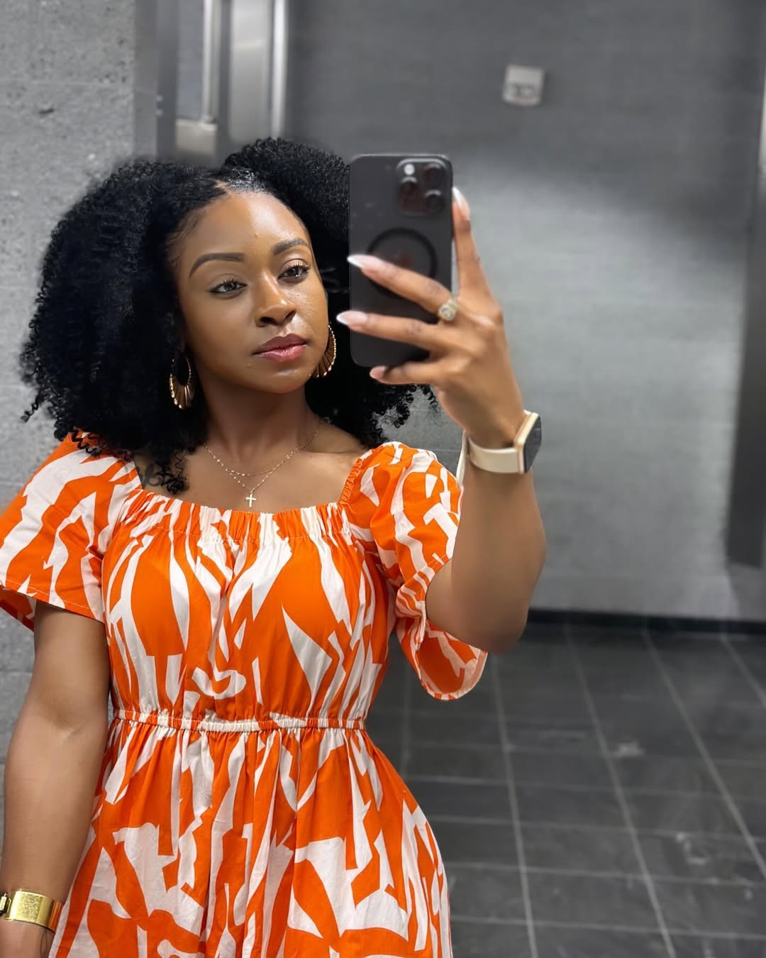 Defined Afro Puffs For Natural Volume